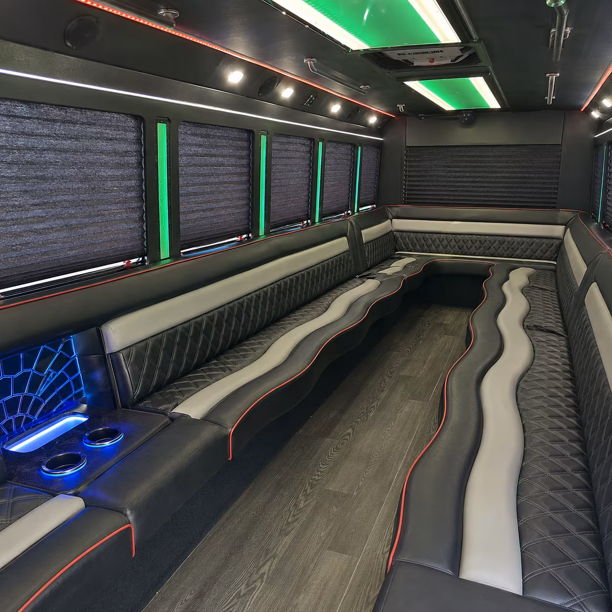 15 Passenger Party Bus Inside