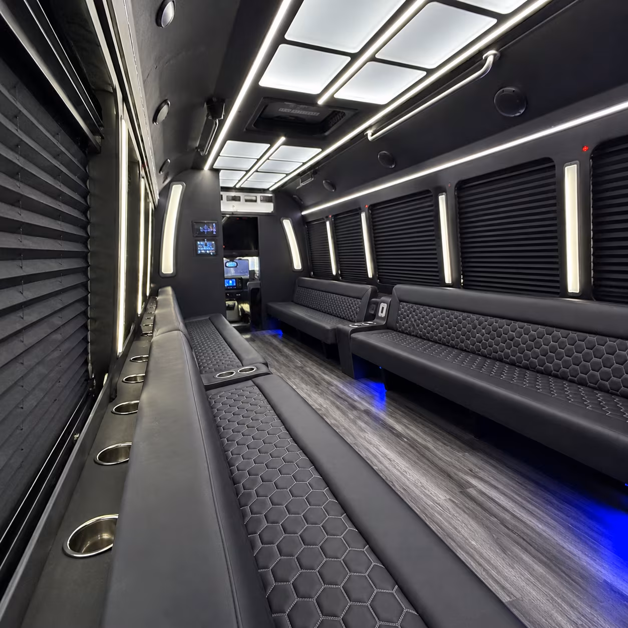 30 Passenger Party Bus Interior