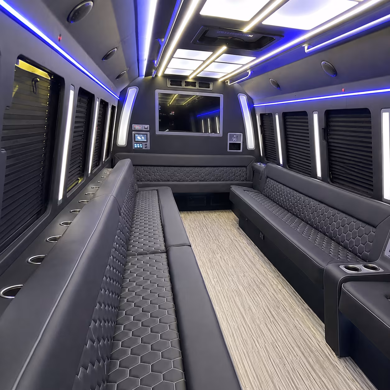 40 Passenger Party Bus Interior