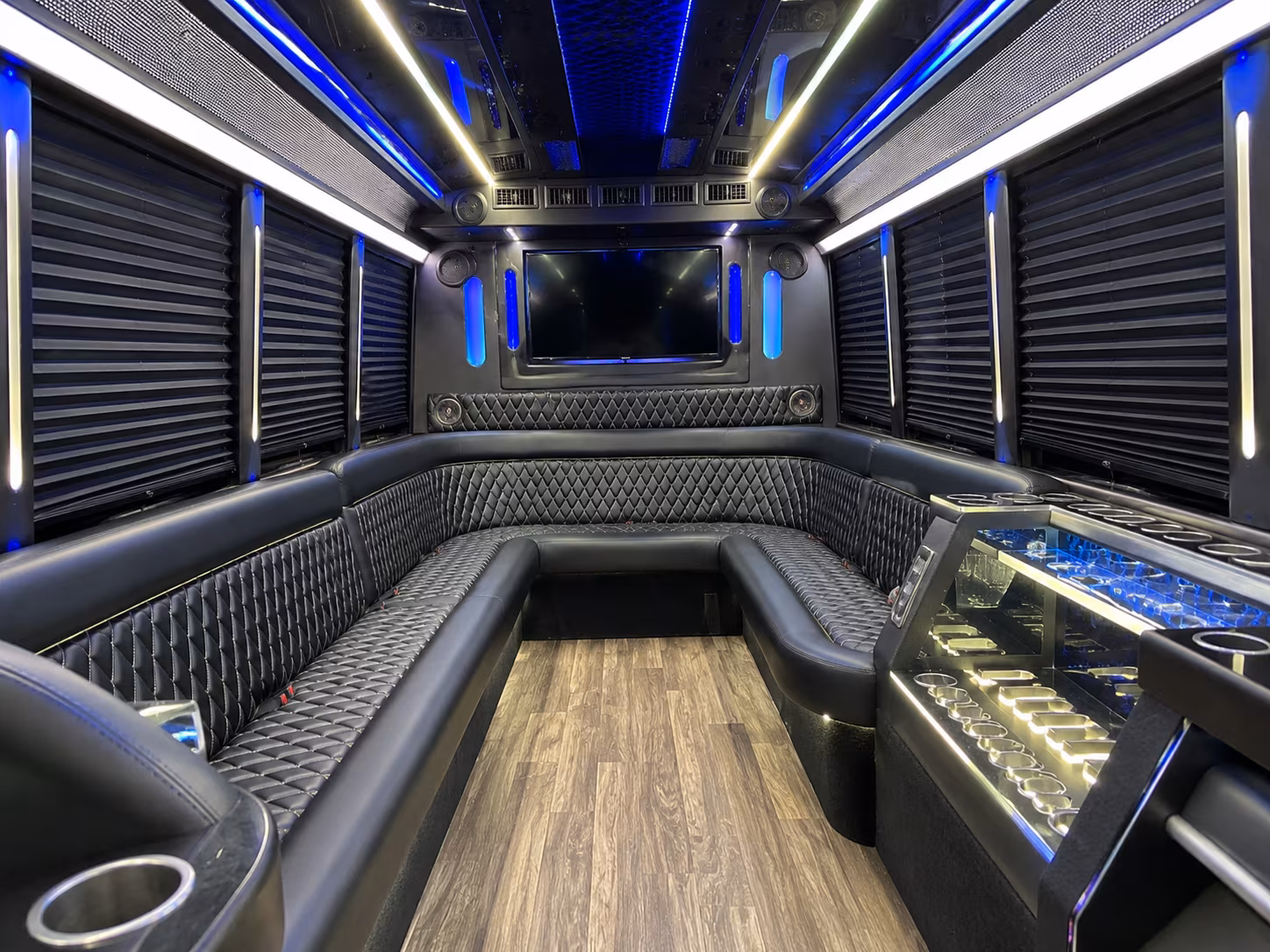 San Diego Private Event Transportation party bus exterior
