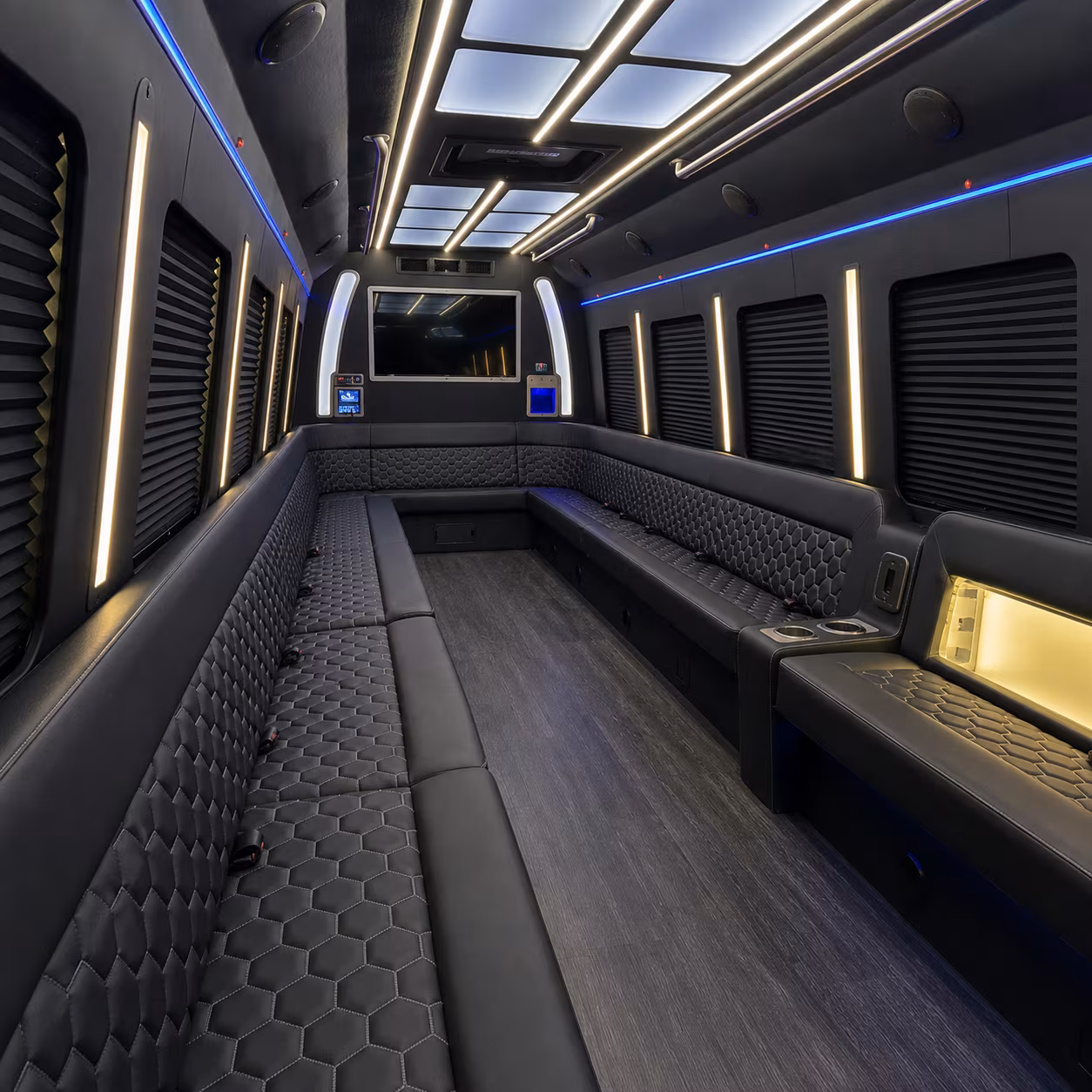 San Diego Private Event Transportation party bus exterior