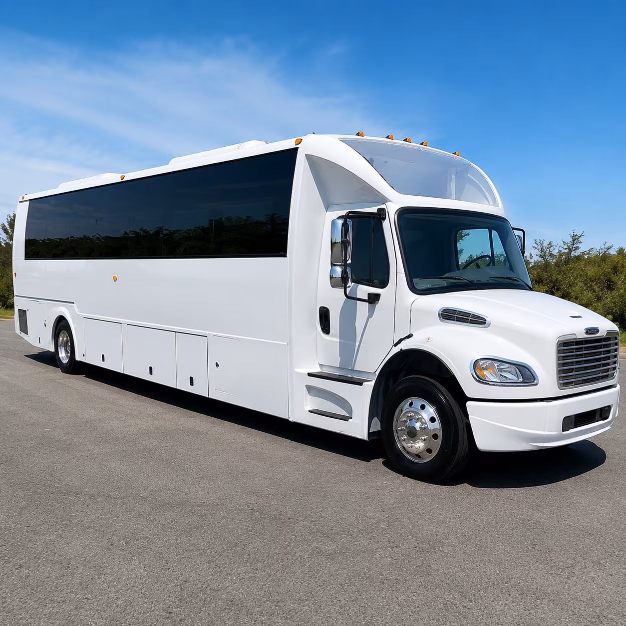 San Diego Prom & Homecoming Transportation party bus exterior