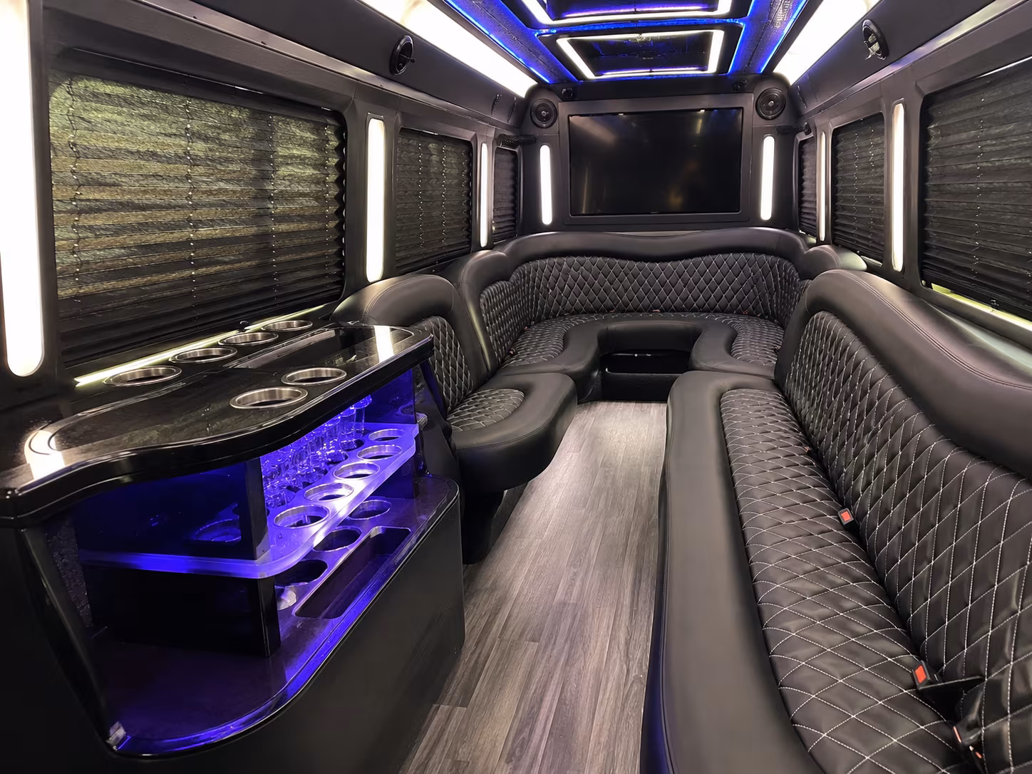 San Diego Prom & Homecoming Transportation party bus exterior