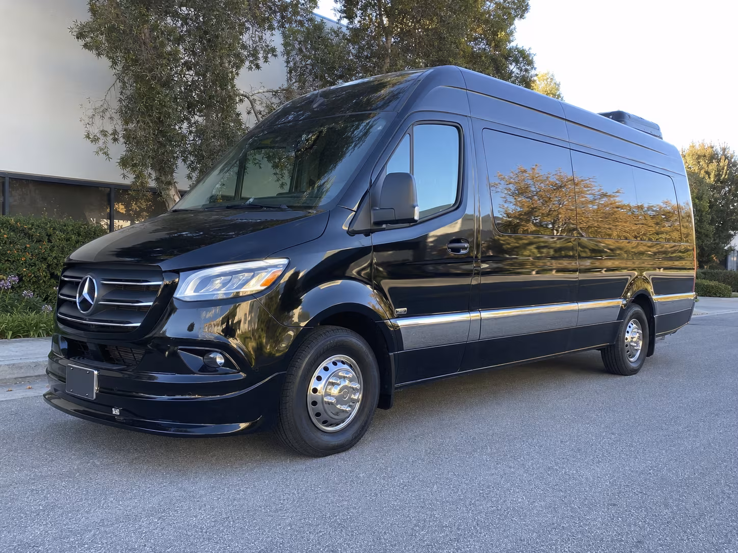 San Diego School Event Transportation party bus exterior