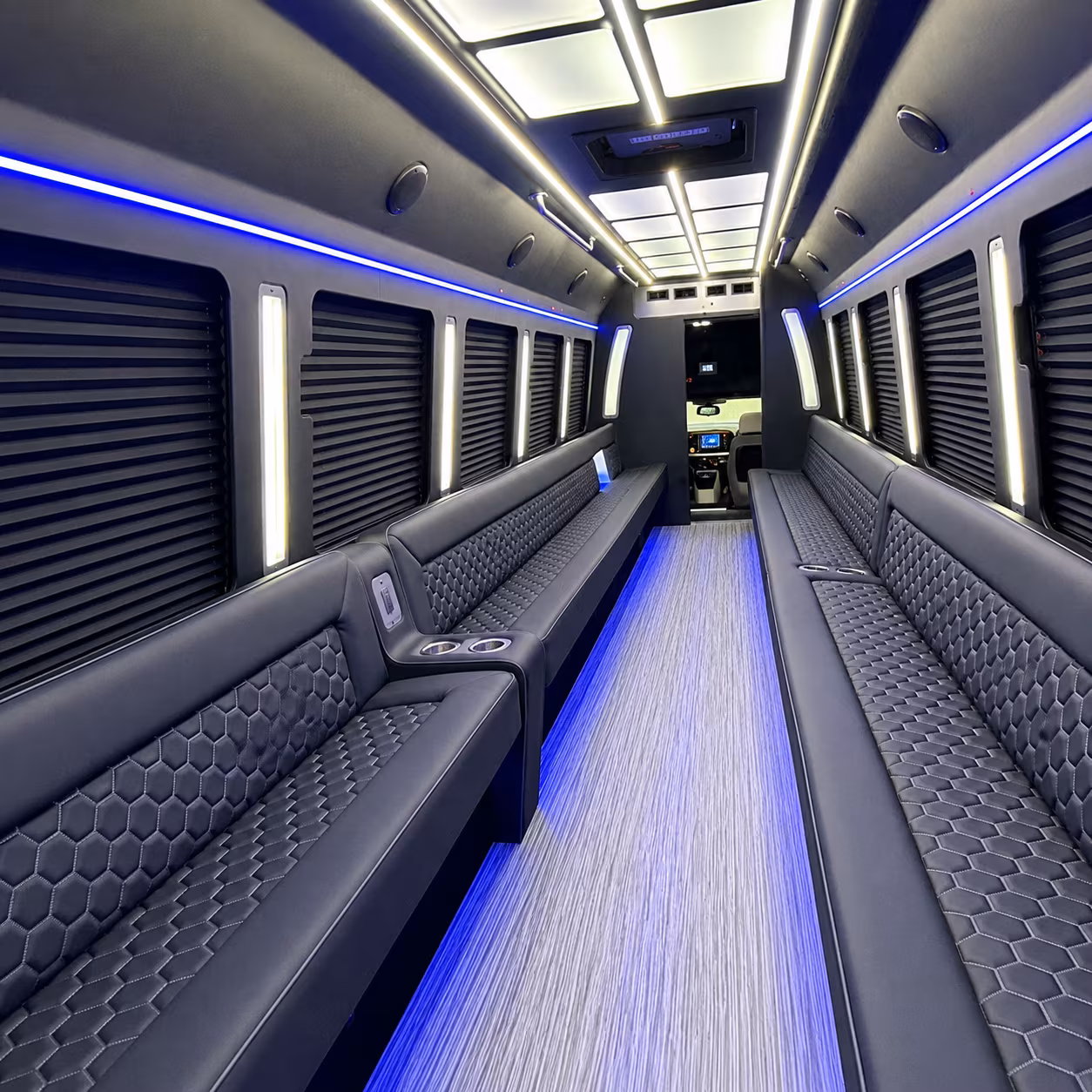 San Diego Sporting Event Transportation party bus exterior