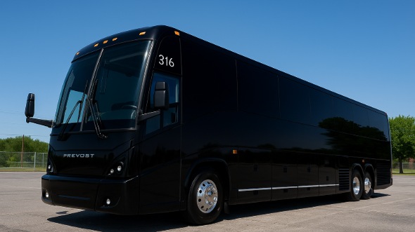 Exterior of Charter Bus Company San Diego's 40 Passenger Charter Bus in San Diego