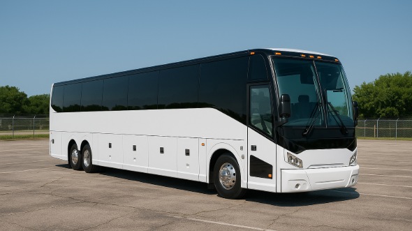 Exterior of Charter Bus Company Oceanside's 40 Passenger Party Bus in Oceanside