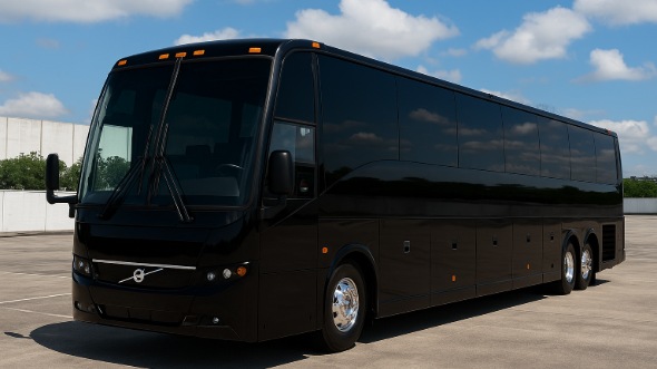 Exterior of Charter Bus Company San Diego's 45 Passenger Charter Bus in San Diego