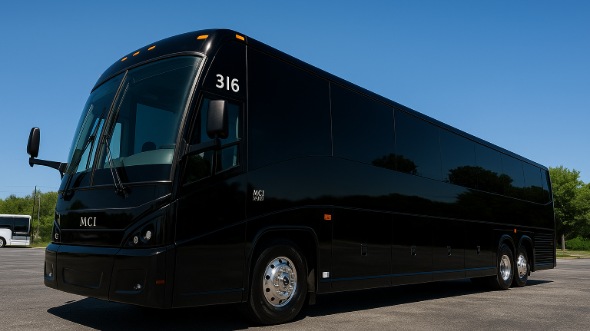 Exterior of Charter Bus Company San Diego's 48 Passenger Charter Bus in San Diego